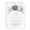 Dusty Blue Mauve Rose Pink Slate Floral Wedding