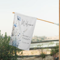 Dusty Blue Meadow Wildflowers Wedding