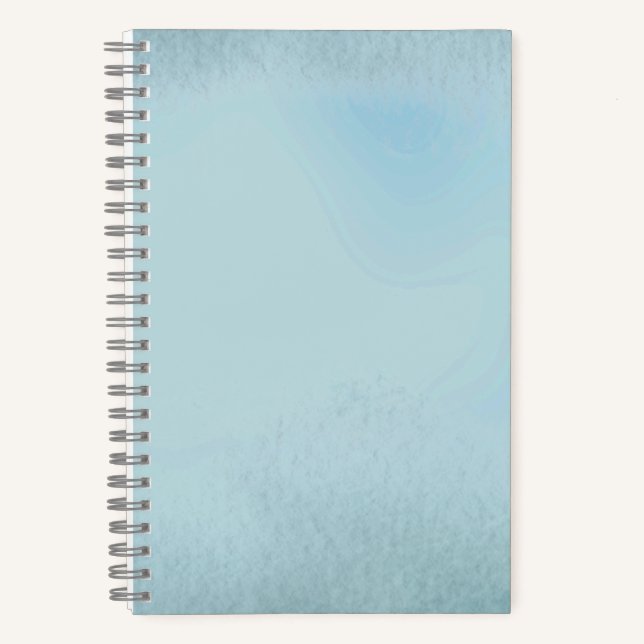Dusty Blue Minimal Notebook (Front)