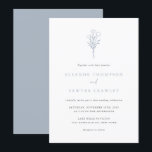 Dusty Blue Minimalist Floral Bouquet Wedding Invitation<br><div class="desc">Elevate your wedding stationery with our customizable floral bouquet wedding invitation featuring an elegant minimalist line art design. This beautiful invitation showcases delicate florals designed in a timeless, simple style. The minimalist line art floral bouquet adds a touch of contemporary charm while maintaining a classic elegance. Perfect for couples seeking...</div>