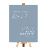Dusty Blue Minimalist Modern Bridal Shower Welcome Foam Board<br><div class="desc">Dusty Blue Minimalist Modern Bridal Shower Welcome Sign</div>
