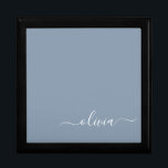 Dusty Blue Minimalist Modern Monogram Elegant Gift Box<br><div class="desc">Introducing our Dusty Blue Minimalist Modern Monogram Elegant Collection: Elevate your style with understated sophistication and timeless charm. Our collection features minimalist designs in a soothing dusty blue hue, enhanced with elegant monograms tailored to your personal taste. From refined stationery to versatile accessories, each piece in our collection is meticulously...</div>