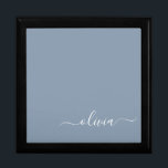 Dusty Blue Minimalist Modern Monogram Elegant Gift Box<br><div class="desc">Introducing our Dusty Blue Minimalist Modern Monogram Elegant Collection: Elevate your style with understated sophistication and timeless charm. Our collection features minimalist designs in a soothing dusty blue hue, enhanced with elegant monograms tailored to your personal taste. From refined stationery to versatile accessories, each piece in our collection is meticulously...</div>