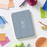 Dusty Blue Minimalist Modern Monogram Elegant iPad Pro Cover<br><div class="desc">Introducing our Dusty Blue Minimalist Modern Monogram Elegant Collection: Elevate your style with understated sophistication and timeless charm. Our collection features minimalist designs in a soothing dusty blue hue, enhanced with elegant monograms tailored to your personal taste. From refined stationery to versatile accessories, each piece in our collection is meticulously...</div>