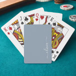 Dusty Blue Minimalist Modern Monogram Elegant Poker Cards<br><div class="desc">Introducing our Dusty Blue Minimalist Modern Monogram Elegant Collection: Elevate your style with understated sophistication and timeless charm. Our collection features minimalist designs in a soothing dusty blue hue, enhanced with elegant monograms tailored to your personal taste. From refined stationery to versatile accessories, each piece in our collection is meticulously...</div>
