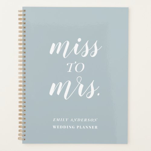 Dusty Blue Miss to Mrs Wedding Planner