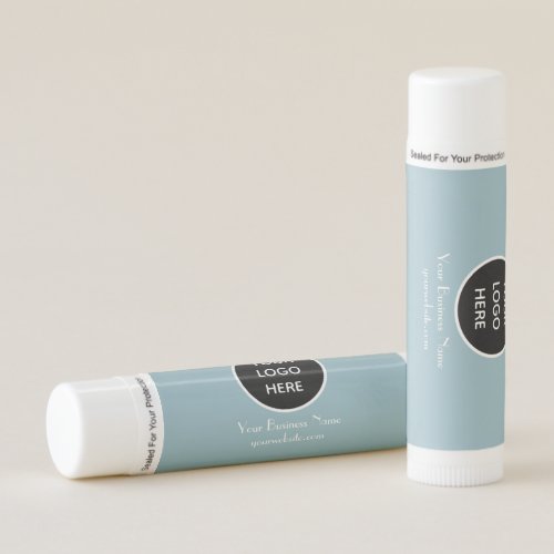 Dusty Blue Modern Minimalist Custom logo Modern Lip Balm