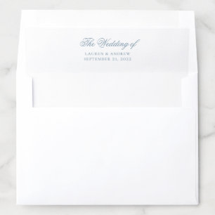 Dusty Blue Modern Minimalist Envelope Liner