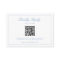Dusty Blue Monogram Crest Wedding QR Code RSVP