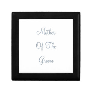 Dusty Blue Mother Of The Groom Wedding Gift Favor Box
