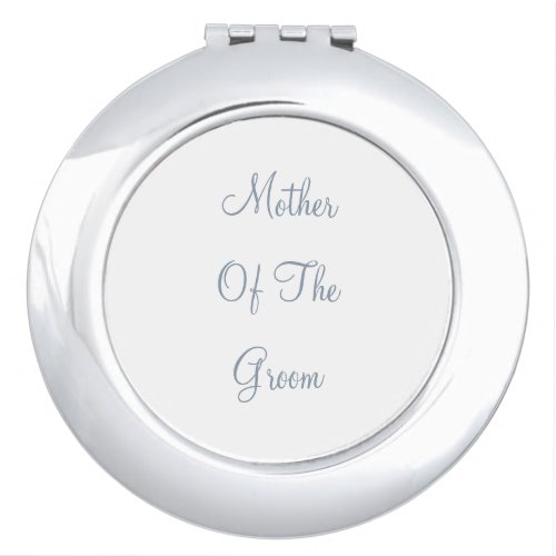 Dusty Blue Mother Of The Groom Wedding Gift Favor Compact Mirror
