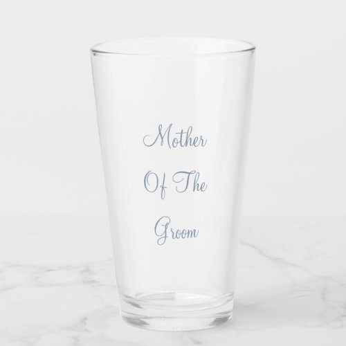 Dusty Blue Mother Of The Groom Wedding Gift Favor Glass