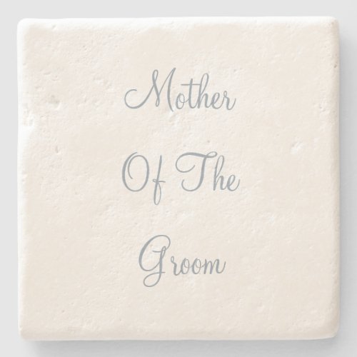 Dusty Blue Mother Of The Groom Wedding Gift Favor Stone Coaster
