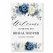 Dusty Blue Navy Champagne Bridal Shower Welcome Fo