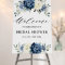 Dusty Blue Navy Champagne Bridal Shower Welcome Fo