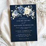 Dusty Blue Navy Champagne Ivory Floral Wedding Inv Invitation<br><div class="desc">Dusty blue floral wedding Invitation featuring elegant bouquet of navy blue, royal blue , white , gold, champagne ivory, blush color rose , ranunculus flower buds and sage green eucalyptus leaves and elegant watercolor bouquet. Please contact me for any help in customization or if you need any other product with...</div>