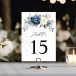 Dusty Blue Navy Champagne Ivory Floral Wedding Table Number<br><div class="desc">Dusty blue floral wedding table numbers featuring elegant bouquet of navy blue, royal blue , white , gold, champagne ivory, blush color rose , ranunculus flower buds and sage green eucalyptus leaves and elegant watercolor bouquet. Please contact me for any help in customization or if you need any other product...</div>
