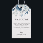 Dusty Blue Navy Floral Wedding Welcome Bag Gift Tags<br><div class="desc">Elegant watercolor dusty blue navy floral bouquets,  wedding welcome gift bag tags. Back of tag,  shown in trendy muted navy blue color,  can be customized. Personalize and customize text font style,  color and size.</div>