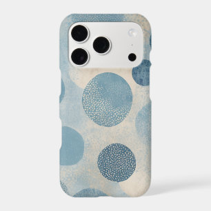 Dusty Blue Organic Dot Blender Pattern iPhone 17 Pro Case