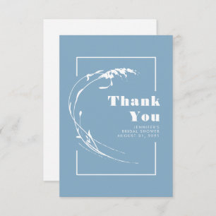 Dusty Blue Pampas Grass Romantic Thank You