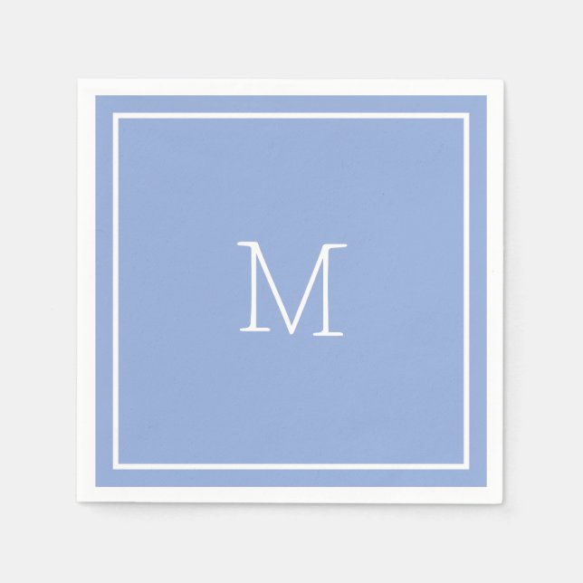 Dusty Blue Paper Napkin (Front)