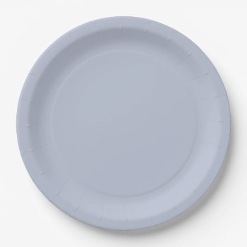 Dusty Blue Part Paper Plates by Everything_Grandma at Zazzle