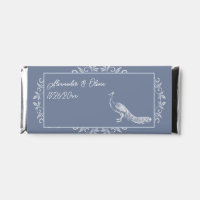 Dusty Blue Peacock Flourish Wedding