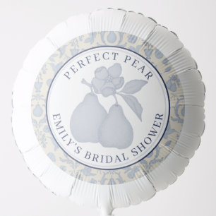 Dusty Blue Perfect Pear Bridal Shower Balloon