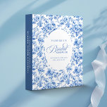 Dusty Blue Personalized Bridal Shower Ring Binder<br><div class="desc">✅ For matching items search 232X in my collections ✅ Celebrate your bridal shower memories with this French Toile de Jouy Roses Photo Memory Album. Featuring elegant navy, royal, dusty, and deep blue roses, this personalized ring binder allows custom names for a truly unique keepsake. Perfect for storing photos, notes,...</div>