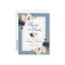 Dusty Blue Pink Floral Gold Save the Date