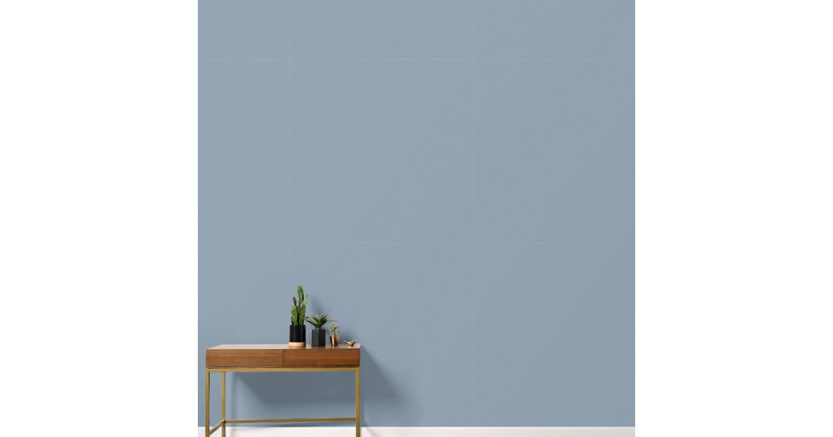 Dusty Blue Plain Solid Custom Color Background Wallpaper | Zazzle