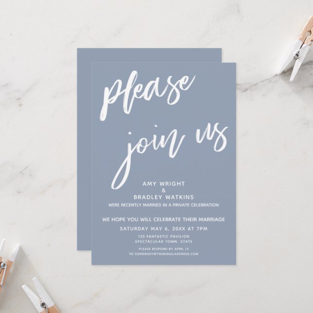 Please Invite Please join us in celebrating wedding reception | Honestweddingadvice.com