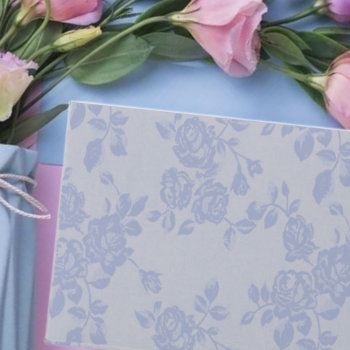 Dusty  Blue Roses Envelope by Cardgallery at Zazzle