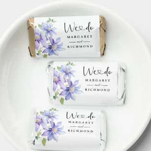 Dusty Blue Rustic Floral Wedding Sweet Favors