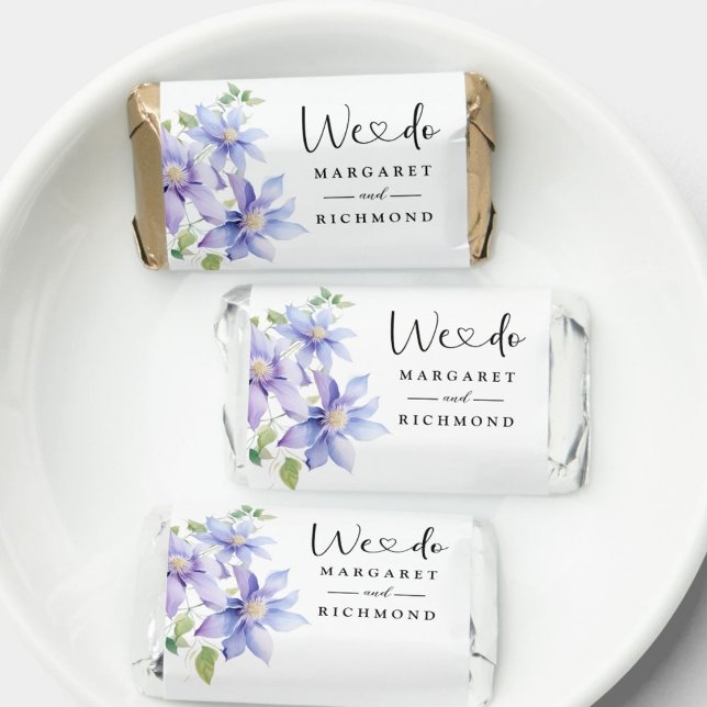 Dusty Blue Rustic Floral Wedding Sweet Favors (Creator Uploaded)