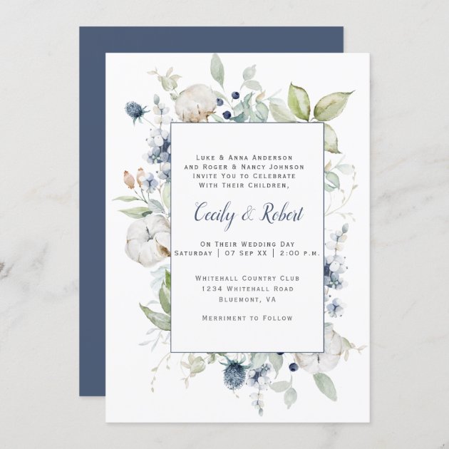 Dusty blue outlet and sage wedding