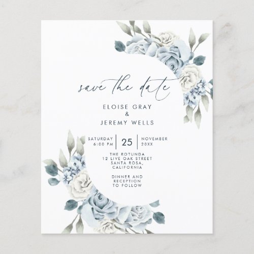 Dusty Blue Save the Date