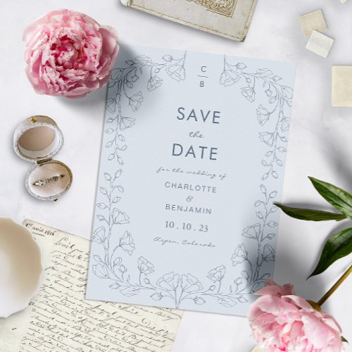 Dusty Blue Save The Date