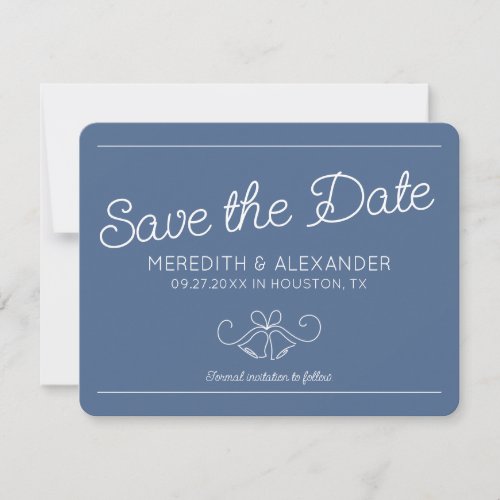 Dusty Blue Save the Dates