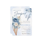 Dusty Blue Scooped Up Ice Cream Bridal Shower