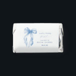 Dusty Blue She's Tying The Knot Bow Bridal Shower Hershey's Miniatures<br><div class="desc">Add a sweet and stylish touch to your celebration with our **Dusty Blue She's Tying The Knot Bow Bridal Shower Hershey's Miniatures**. These delicious chocolates come wrapped in elegant labels featuring a delicate dusty blue bow and sophisticated script, making them the perfect treat or favor for your guests. Ideal for...</div>