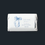 Dusty Blue She's Tying The Knot Bow Bridal Shower Hershey's Miniatures<br><div class="desc">Add a sweet and stylish touch to your celebration with our **Dusty Blue She's Tying The Knot Bow Bridal Shower Hershey's Miniatures**. These delicious chocolates come wrapped in elegant labels featuring a delicate dusty blue bow and sophisticated script, making them the perfect treat or favor for your guests. Ideal for...</div>