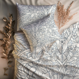 Dusty Blue Sketch Pimpernel Vintage William Morris Duvet Cover