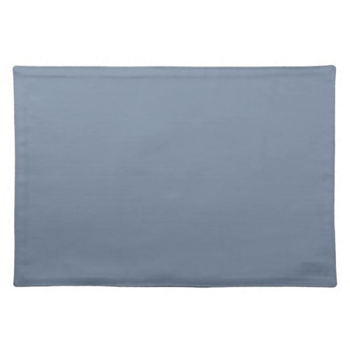 Dusty Blue Slate Grey Gray Solid Color Background Cloth Placemat