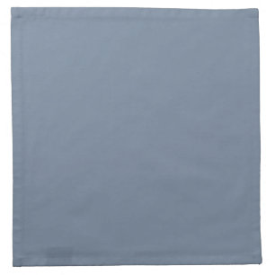 Dusty Blue Slate Grey Gray Solid Color Background Napkin
