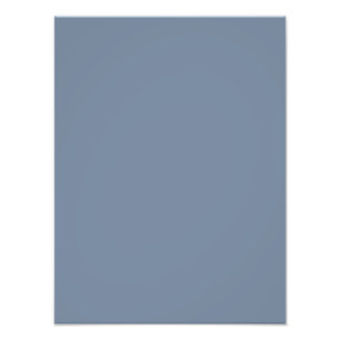 Dusty Blue Slate Grey Gray Solid Color Background Photo Print