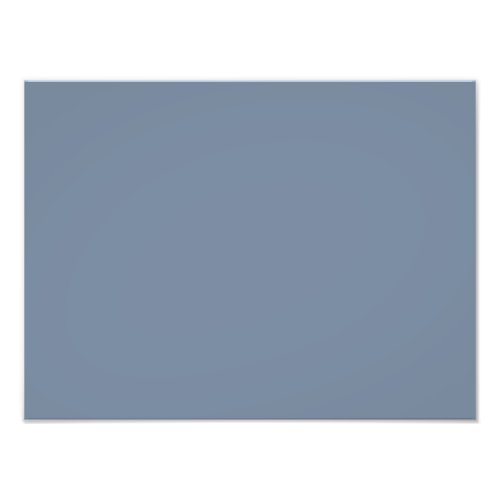 Dusty Blue Slate Grey Gray Solid Color Background Photo Print