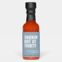 Dusty Blue Smokin' Hot 30th Birthday Party Favor