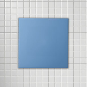 Dusty  blue  solid  ceramic tile