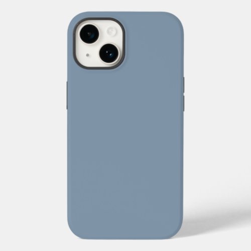 Dusty Blue Solid Color Case_Mate iPhone 14 Case